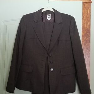 Anne Klein Brown Suit